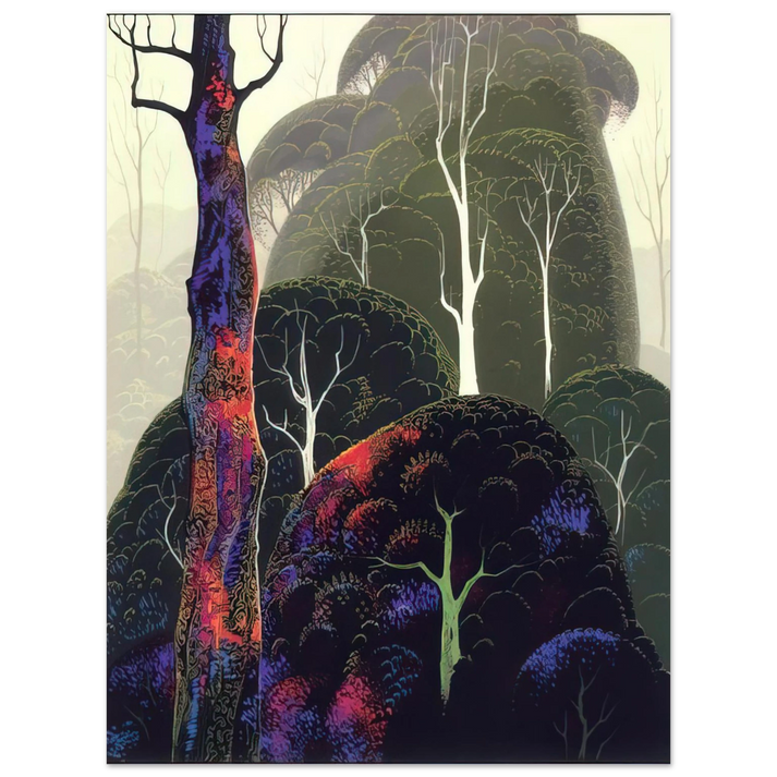 Eyvind Earle - Early Autumn 75x100 cm / 30x40inches Fine Art Poster