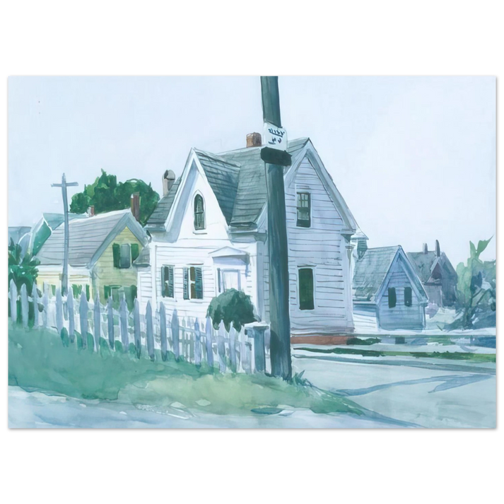 Edward Hopper - White House with Dormer Window Fine Art Poster