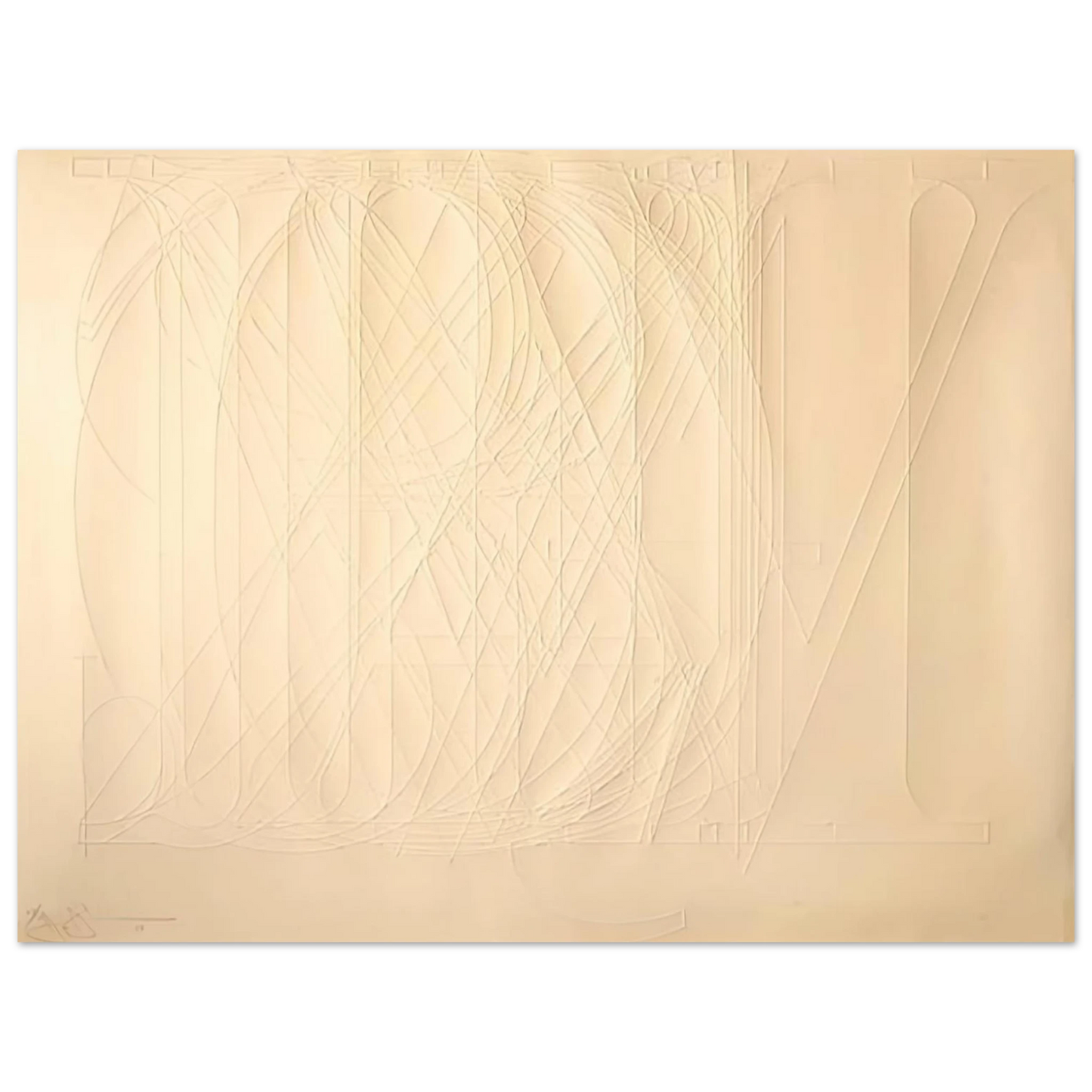 Jasper Johns - ALPHABET 1969 75x100 cm / 30x40inches Fine Art Poster