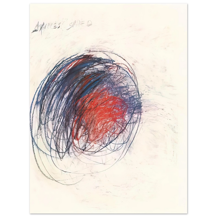 Cy Twombly - Fifty Days at Iliam. Shield of Achilles 75x100 cm / 30x40inches Fine Art Poster