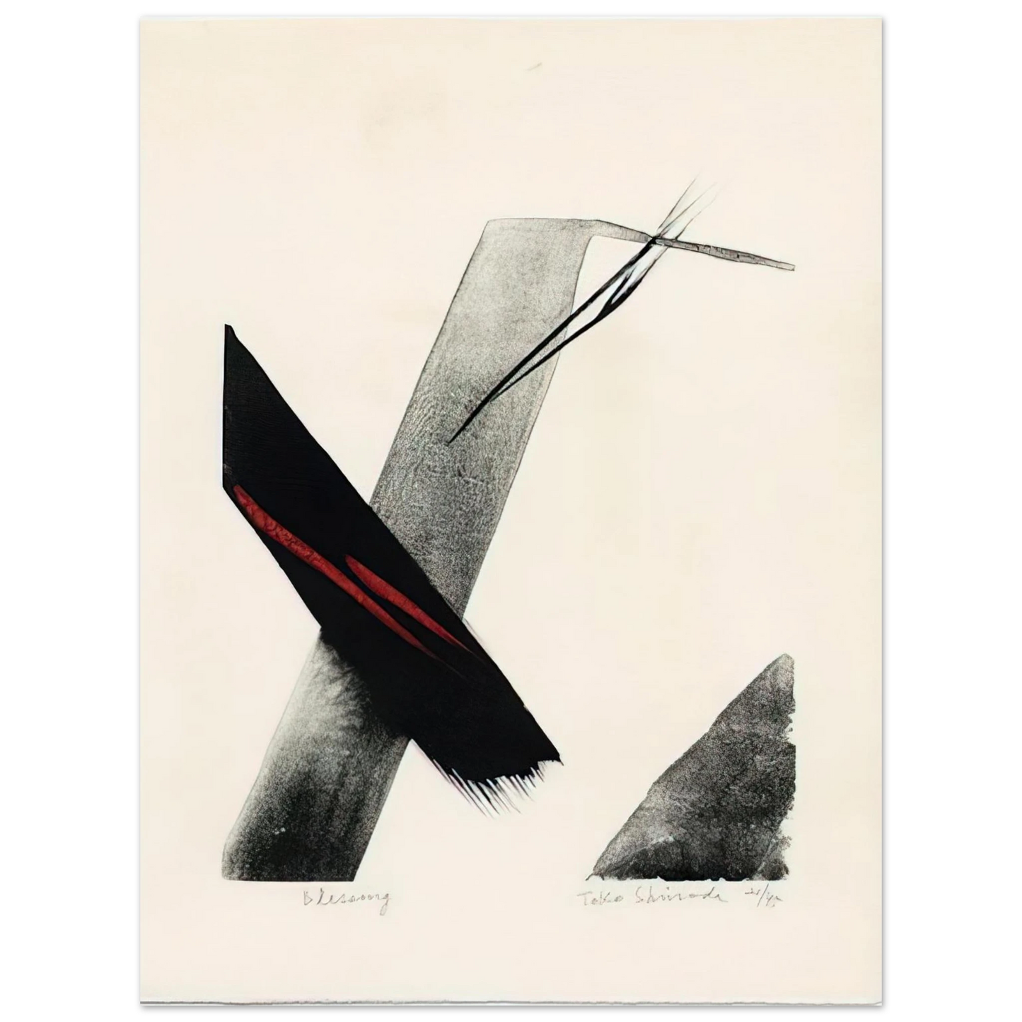 Toko Shinoda - Blessing - 1983 75x100 cm / 30x40inches Fine Art Poster