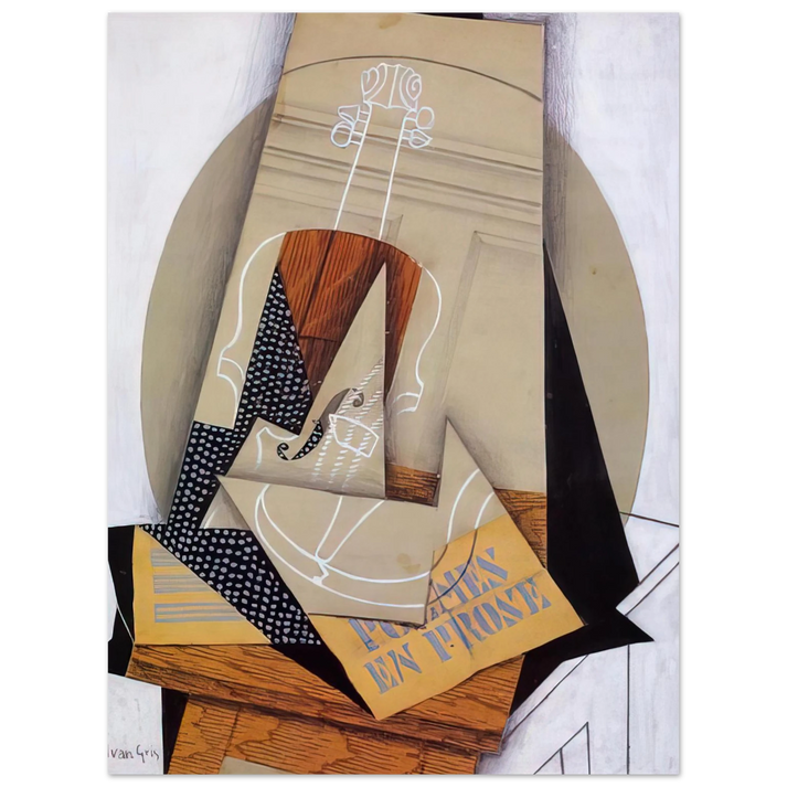 Juan Gris - COMPOSITION WITH VIOLIN 75x100 cm / 30x40inches Fine Art Poster