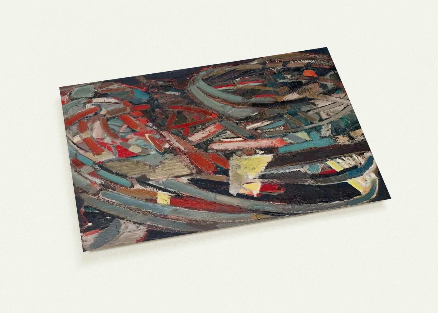 Composition - 1947 By Nicolas de Stael Pack of 10 Post Cards | Nicolas de Stael Post Cards | A6 (10.5 x 14.8 cm) - 4.1 x 5.8 inches
