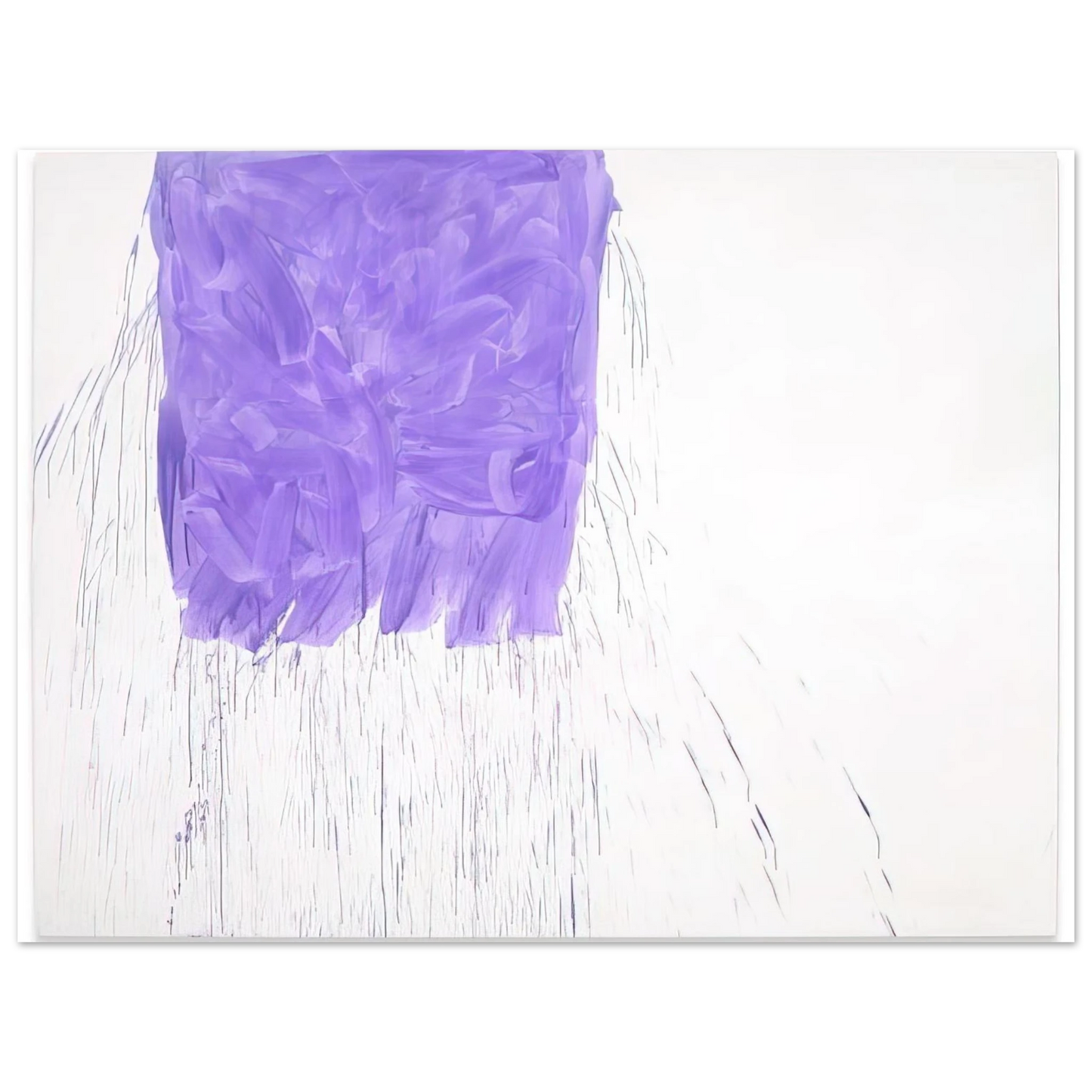 Michel Majerus - Violet - 1997 75x100 cm / 30x40inches Fine Art Poster
