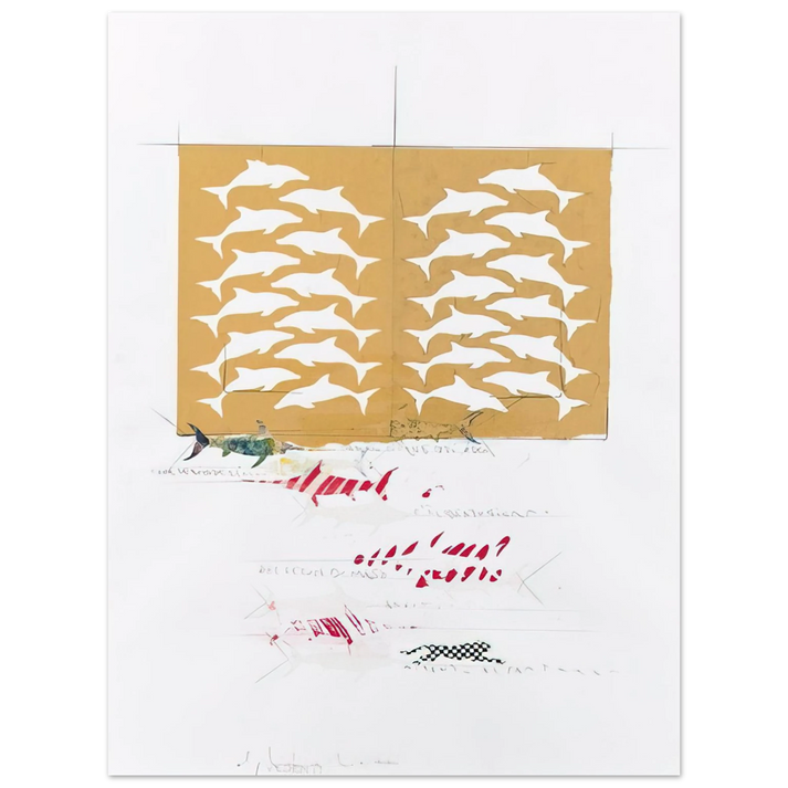 Alighiero Boetti - FANNO CINQUE 1988 75x100 cm / 30x40inches Fine Art Poster