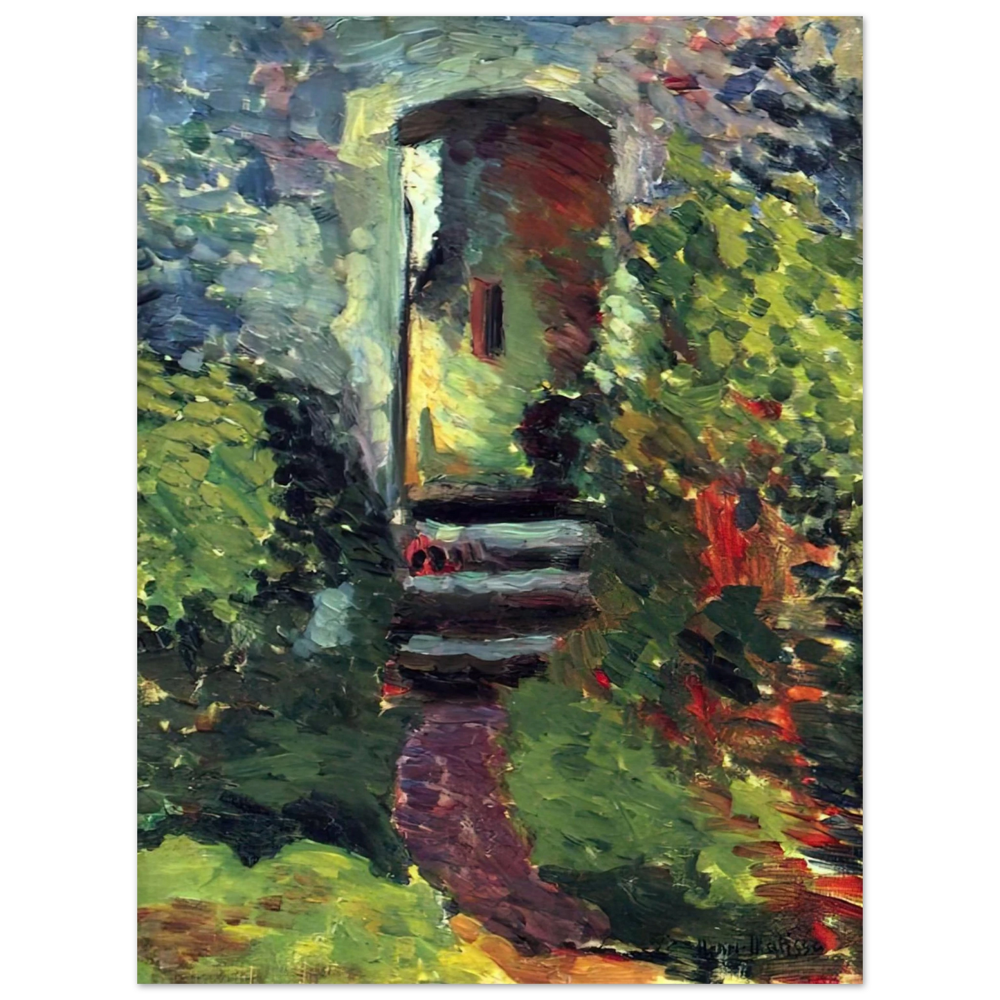 Henri Matisse - THE LITTLE GATE OF THE OLD MILL 1898 75x100 cm / 30x40inches Fine Art Poster