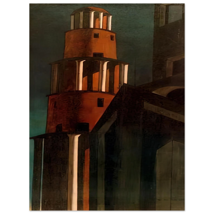 Giorgio de Chirico - THE TOWER 75x100 cm / 30x40inches Fine Art Poster
