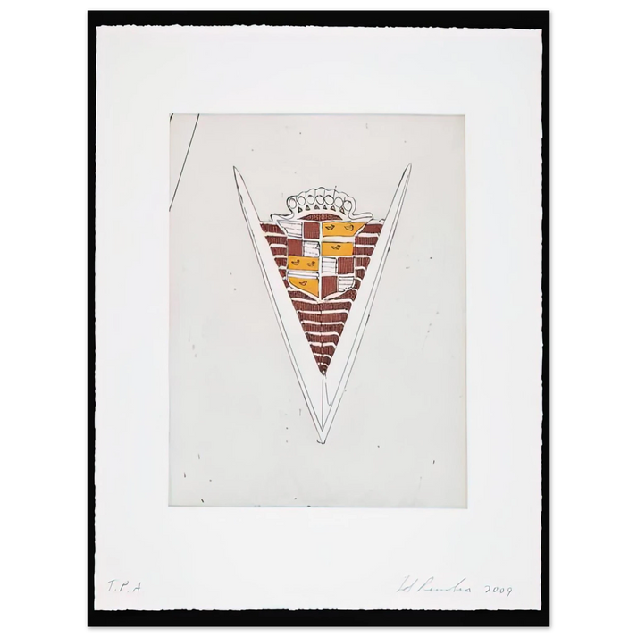 Edward Ruscha - CADILLAC MOTOR CITY SERIES 2009 75x100 cm / 30x40inches Fine Art Poster