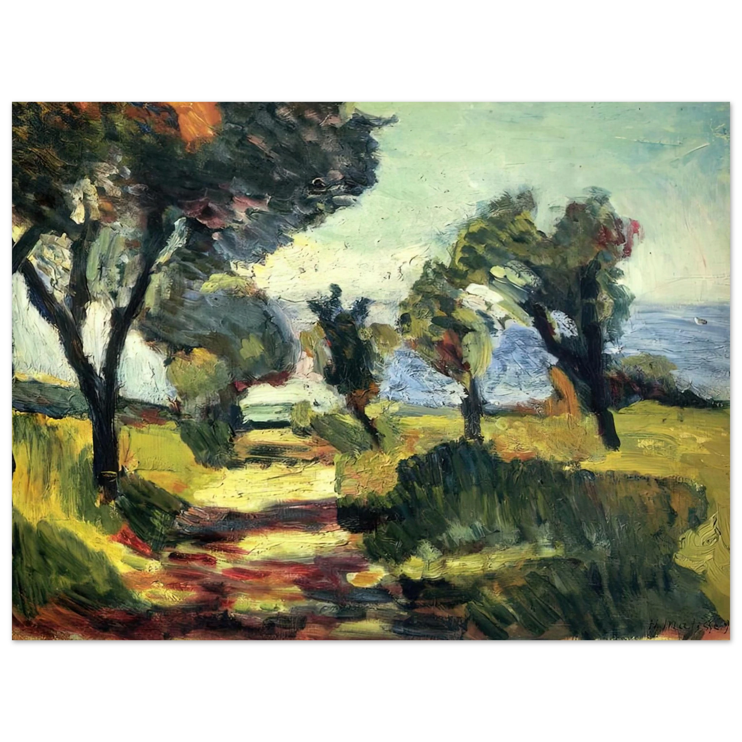 Henri Matisse - OLIVE TREES 1898 75x100 cm / 30x40inches Fine Art Poster
