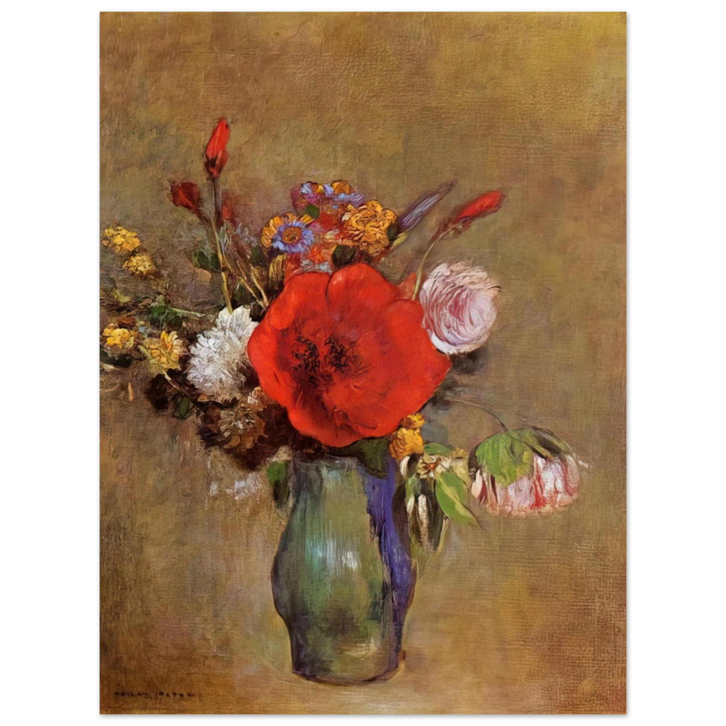 Odilon Redon - VASE OF FLOWERS 11 75x100 cm / 30x40inches Fine Art Poster