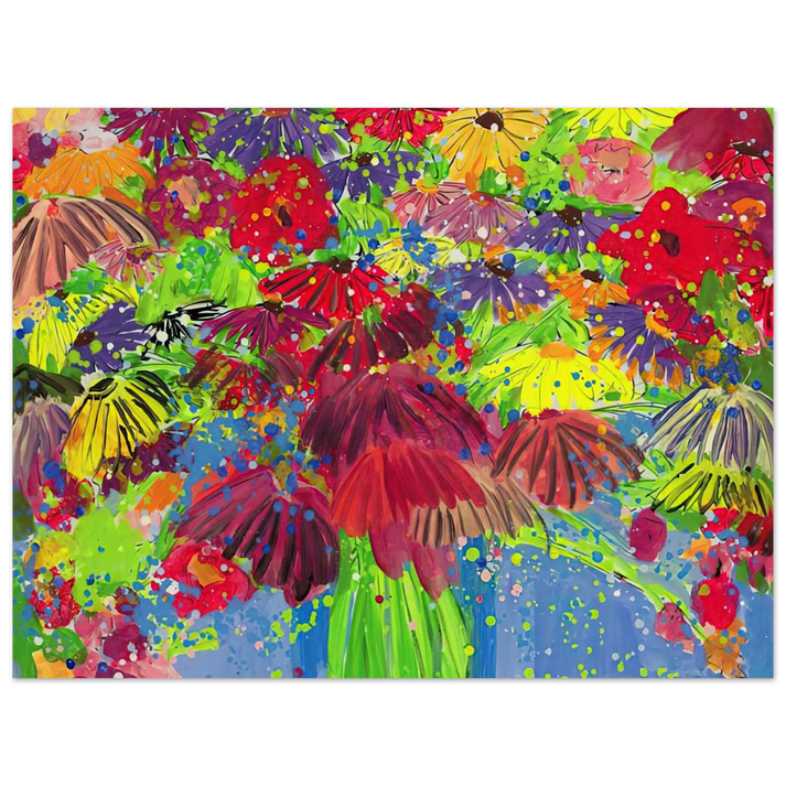 Walasse Ting - I Love Chrysanthemums - 2000 75x100 cm / 30x40inches Fine Art Poster