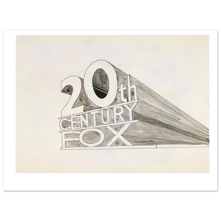 Edward Ruscha - TRADEMARK STUDY 5 1962 75x100 cm / 30x40inches Fine Art Poster
