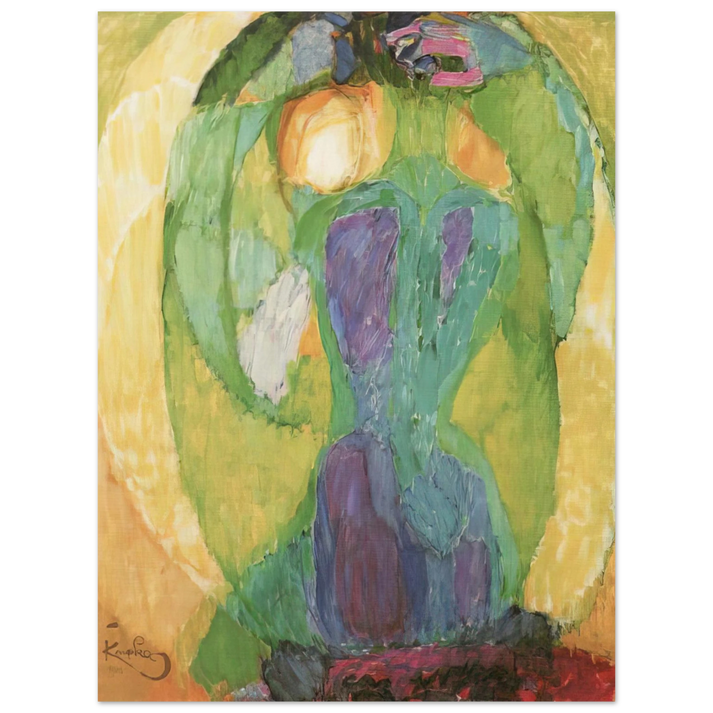 Frantisek Kupka - Oval mirror 75x100 cm / 30x40inches Fine Art Poster