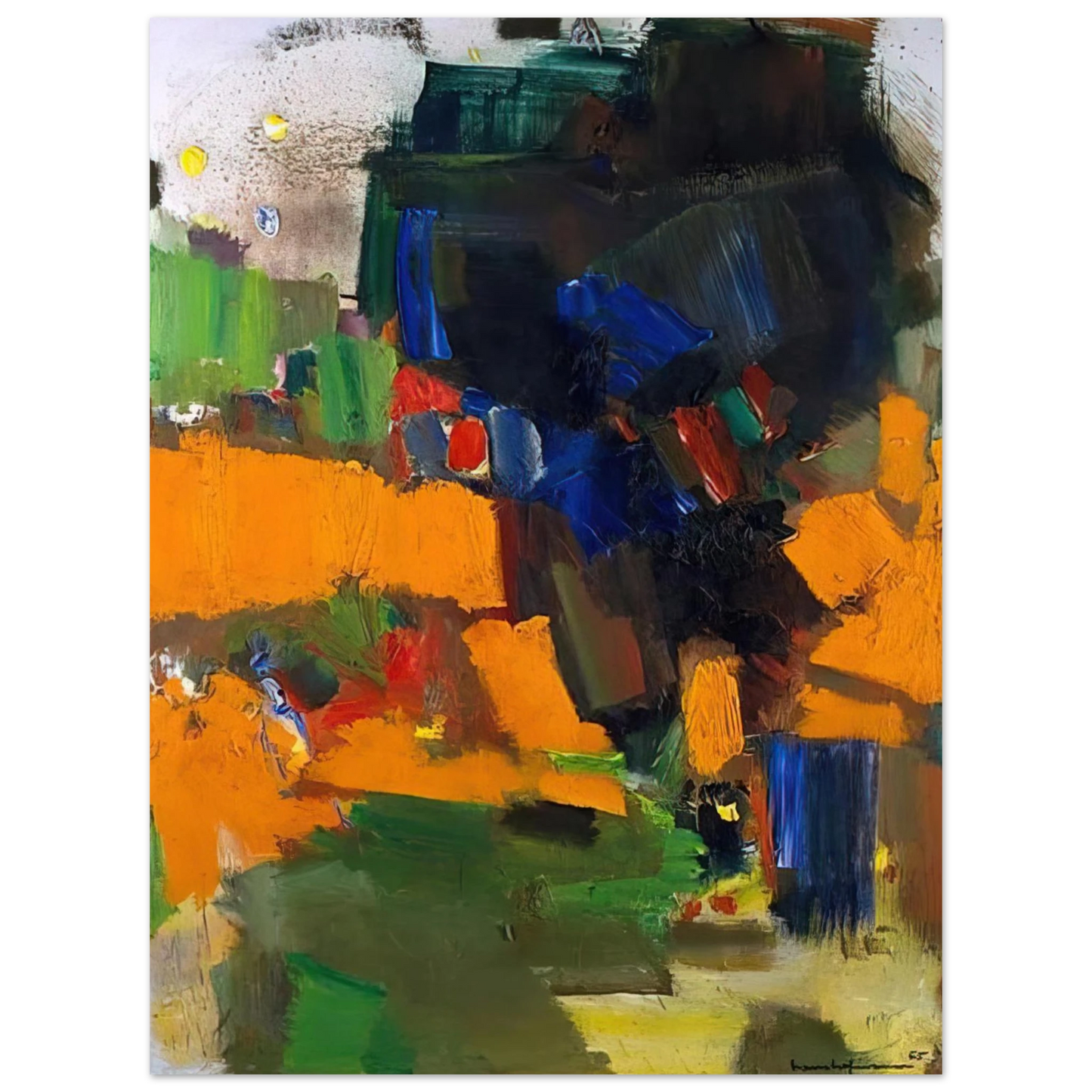 Hans Hofmann - Deep Within the Ravine 75x100 cm / 30x40inches Fine Art Poster