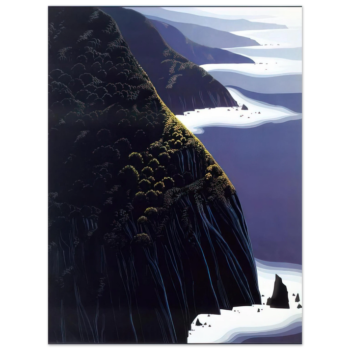 Eyvind Earle - Gray Big Sur 75x100 cm / 30x40inches Fine Art Poster