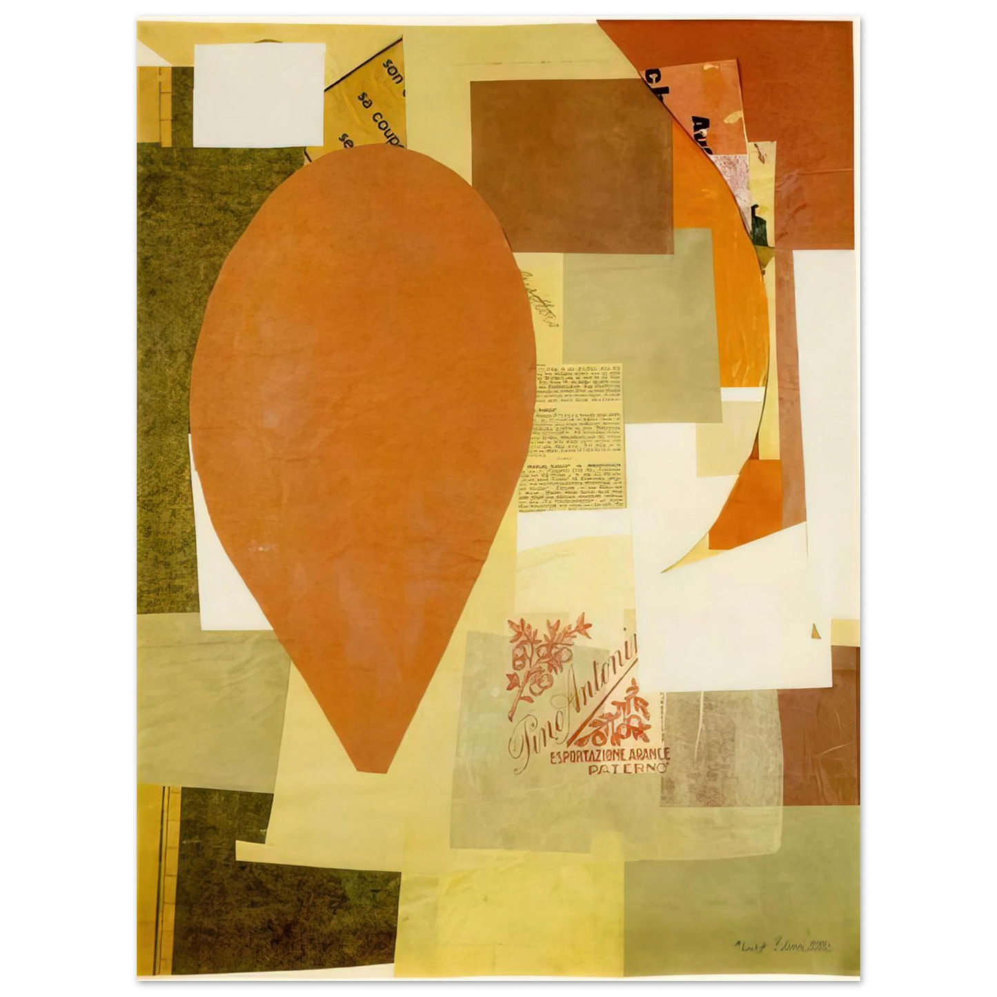 Kurt Schwitters - PINO ANTONI 1934 75x100 cm / 30x40inches Fine Art Poster