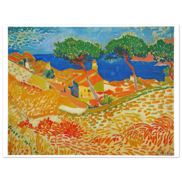 Andre Derain - VIEW OF COLLIOURE 1905 75x100 cm / 30x40inches Fine Art Poster
