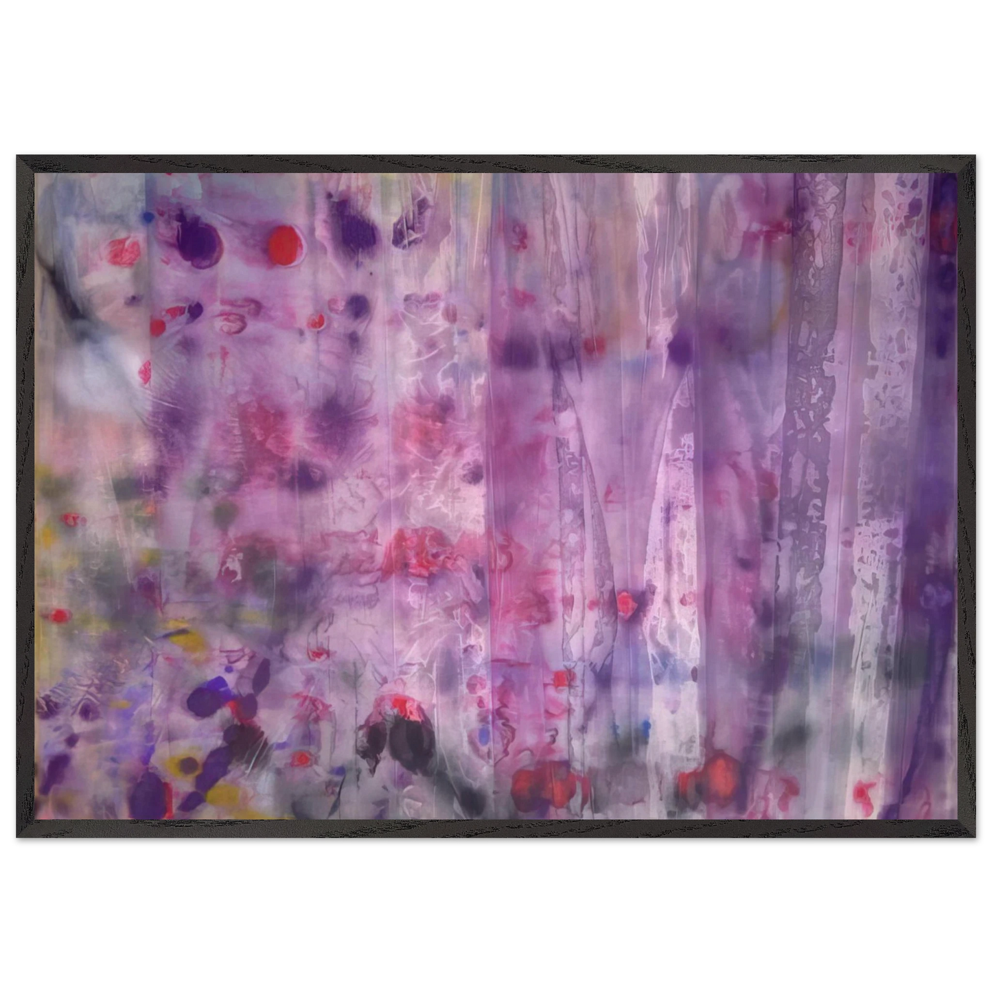 April 4 - Sam Gilliam 70x100 cm / 28x40 inches Framed Art Print – Black Wooden Frame