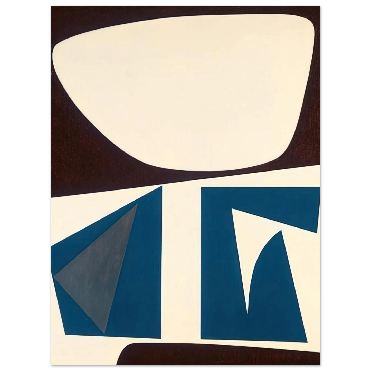 Will Barnet - Untitled - Abstract - Indian Space painting 75x100 cm / 30x40inches Fine Art Poster