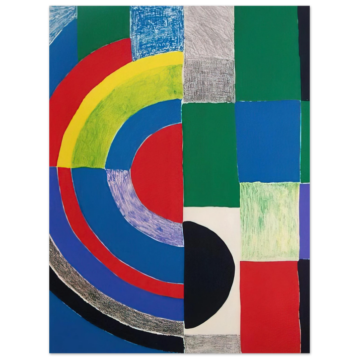 Sonia Delaunay - COLOR RHYTHMS 75x100 cm / 30x40inches Fine Art Poster