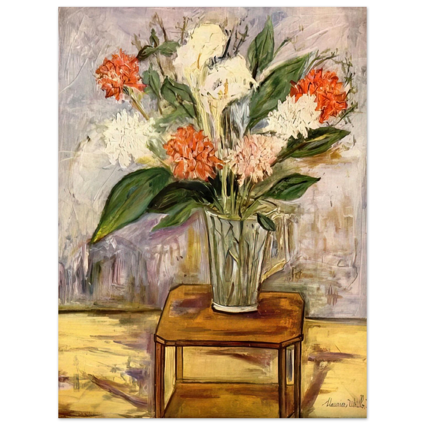 Maurice Utrillo - FLOWERS 75x100 cm / 30x40inches Fine Art Poster