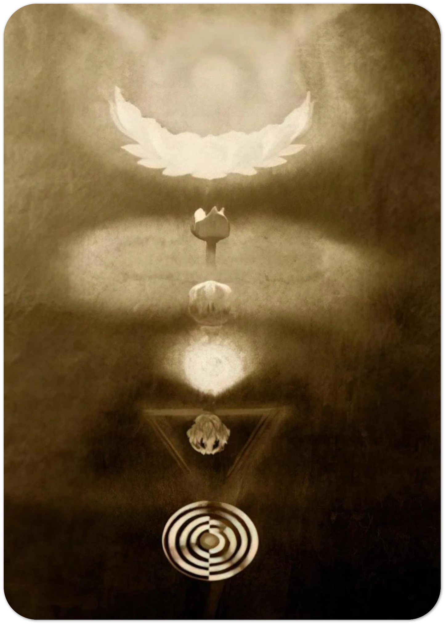 Kundalini - Expressionism By Morris Graves Pack of 10 Post Cards | Morris Graves Post Cards | A6 (10.5 x 14.8 cm) - 4.1 x 5.8 inches