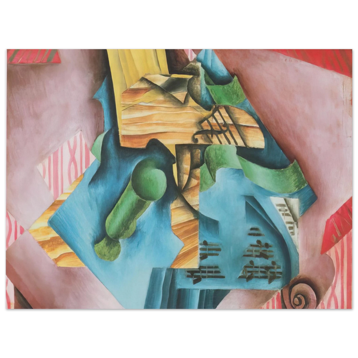 Juan Gris - VIOLINE AND GLASS 1913 75x100 cm / 30x40inches Fine Art Poster