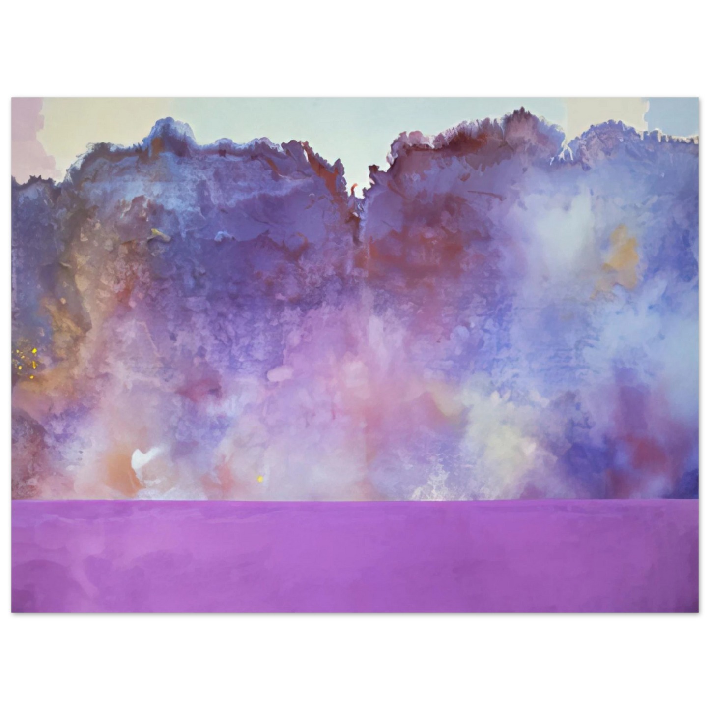 Ronnie Landfield - Diamond Lake - 1969 75x100 cm / 30x40inches Fine Art Poster