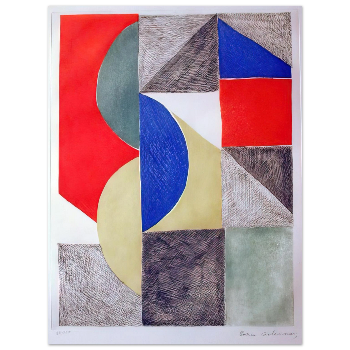 Sonia Delaunay - ABSTRACT COMPOSITION 75x100 cm / 30x40inches Fine Art Poster