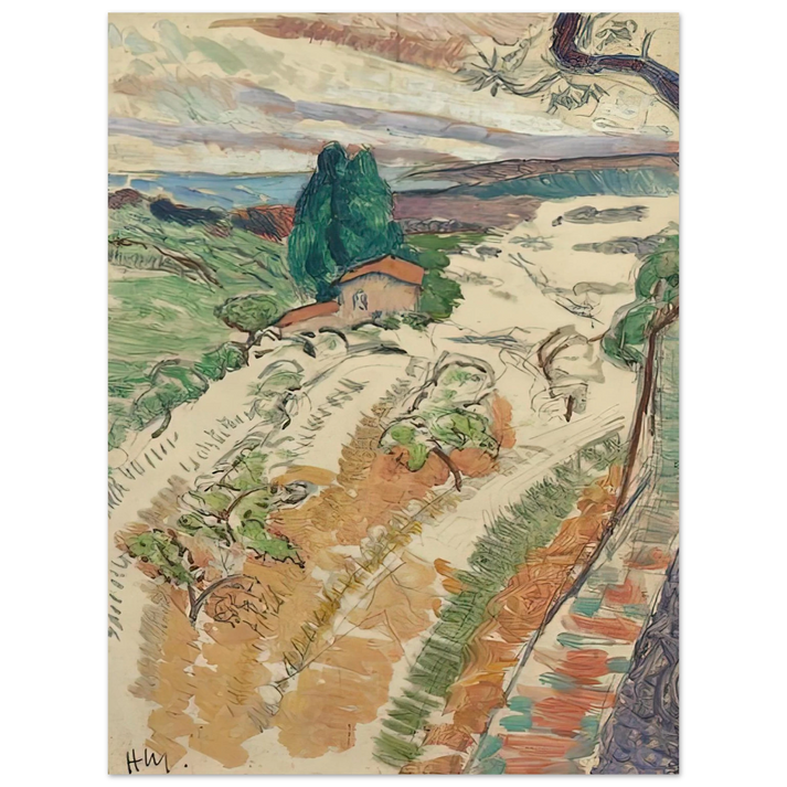Henri Matisse - PAYSAGE ST TROPEZ 1904 75x100 cm / 30x40inches Fine Art Poster