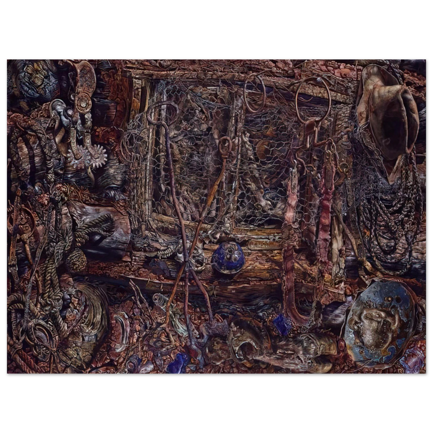 Ivan Albright - THE RUSTLERS 1962 75x100 cm / 30x40inches Fine Art Poster