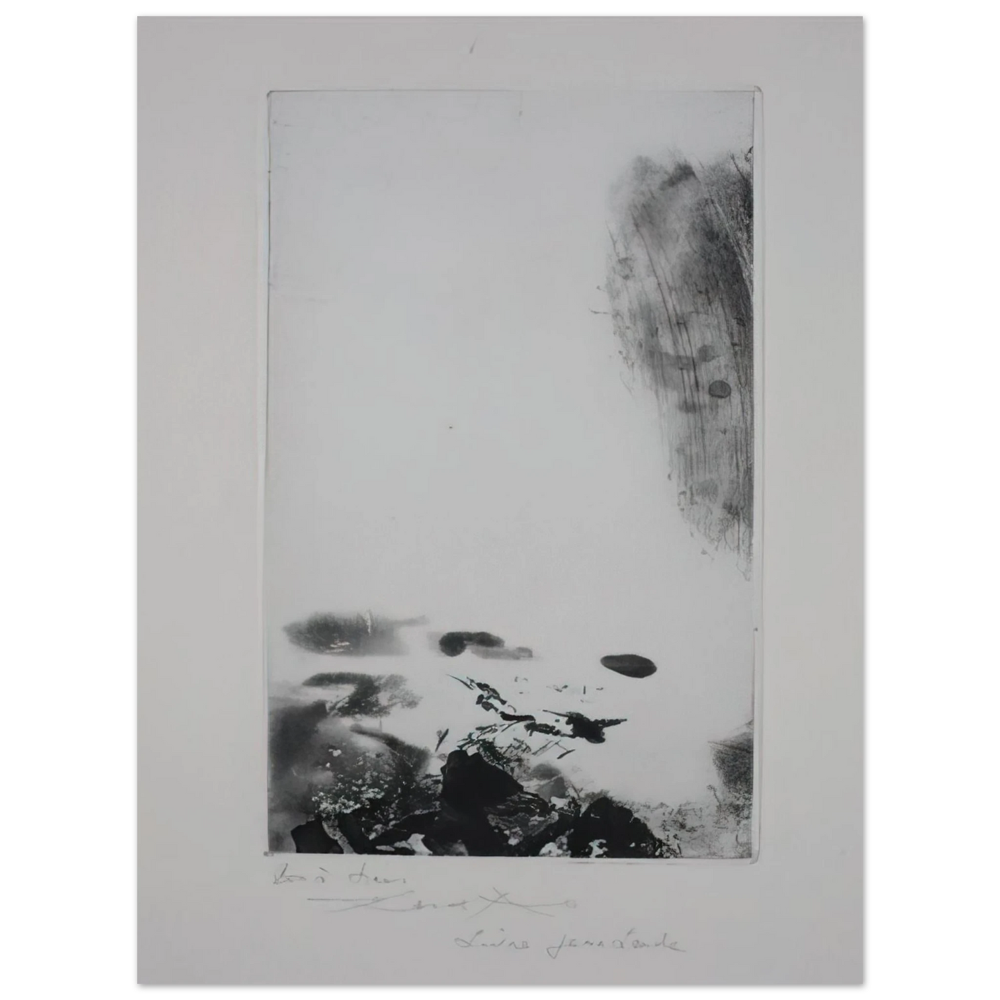 Zao Wou-Ki - WAITING FOR A HOLIDAY 1974 75x100 cm / 30x40inches Fine Art Poster