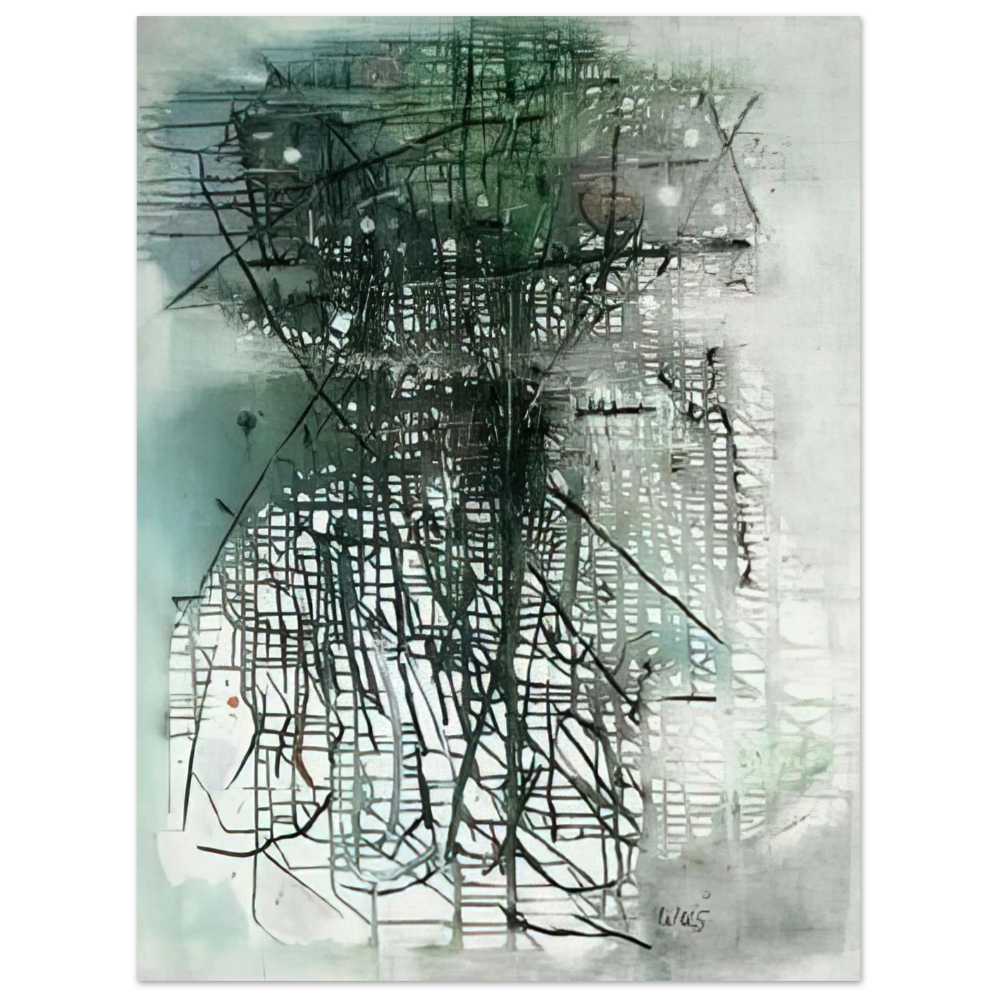 Wols - Composition - Art Informel 75x100 cm / 30x40inches Fine Art Poster