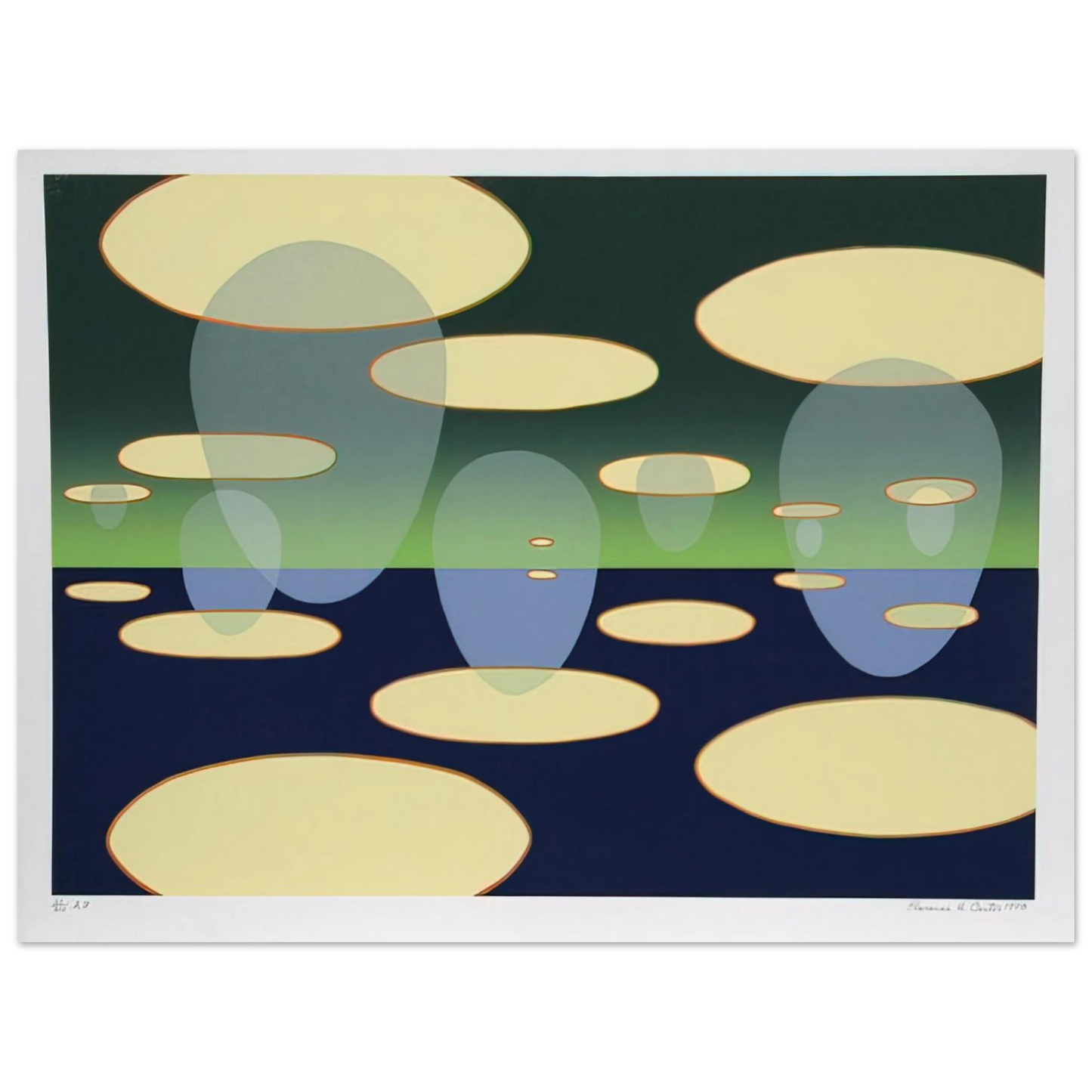 Clarence Holbrook Carter - Eschantos 31 - 1978 75x100 cm / 30x40inches Fine Art Poster