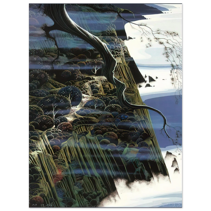 Eyvind Earle - From Out of the Sea 75x100 cm / 30x40inches Fine Art Poster