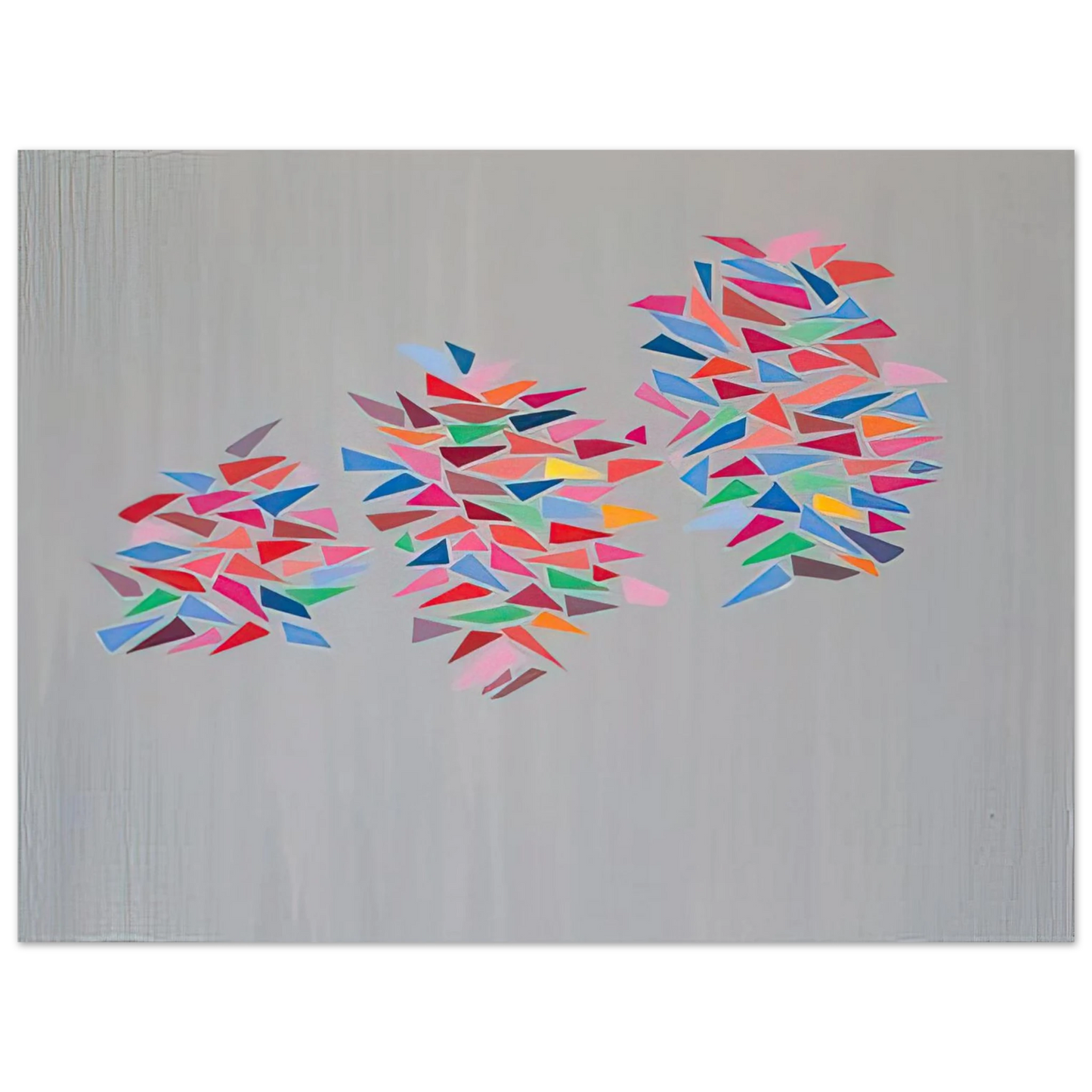 Robert Goodnough - Colors on Gray - 1976 75x100 cm / 30x40inches Fine Art Poster