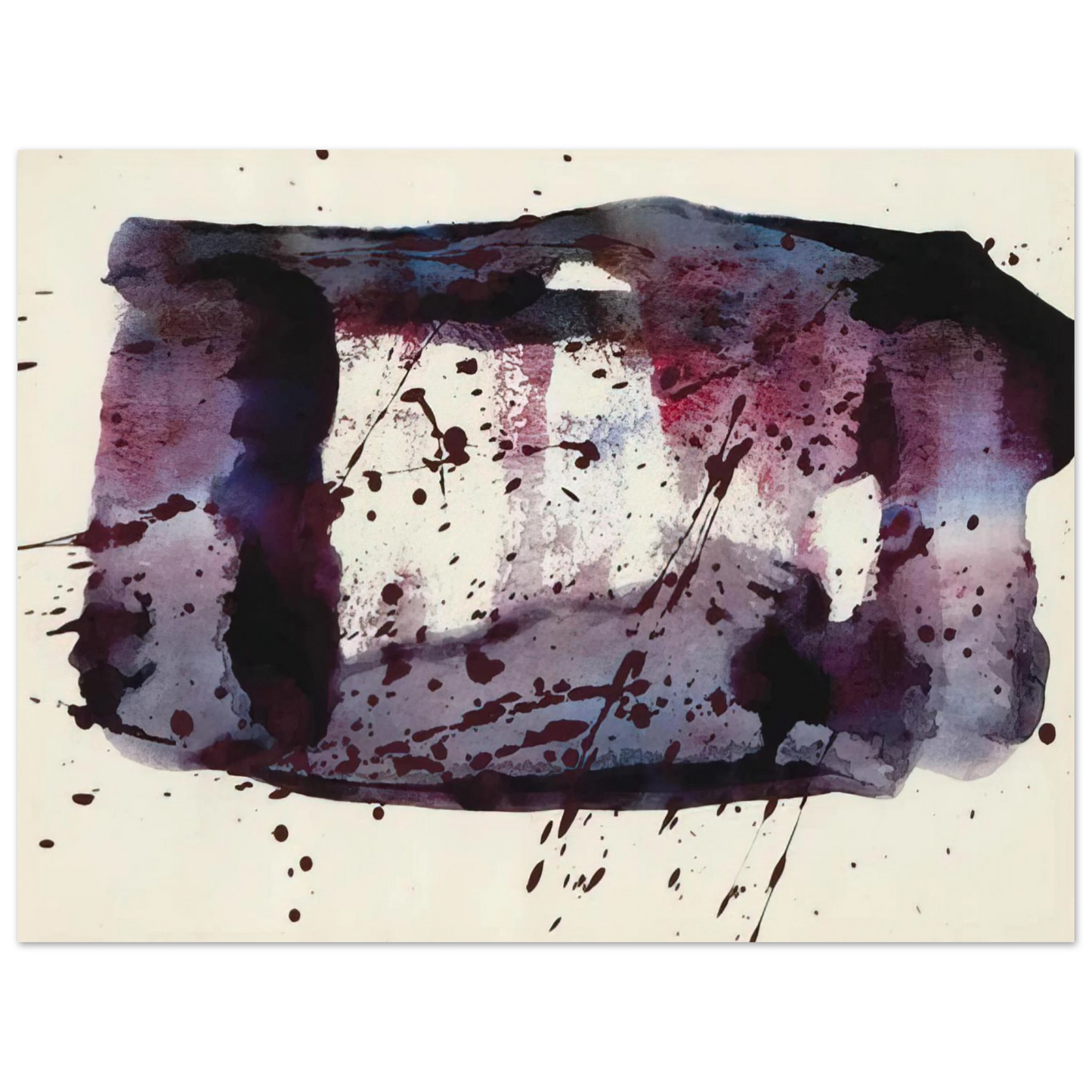 Sam Francis - Untitled SF76-176 75x100 cm / 30x40inches Fine Art Poster