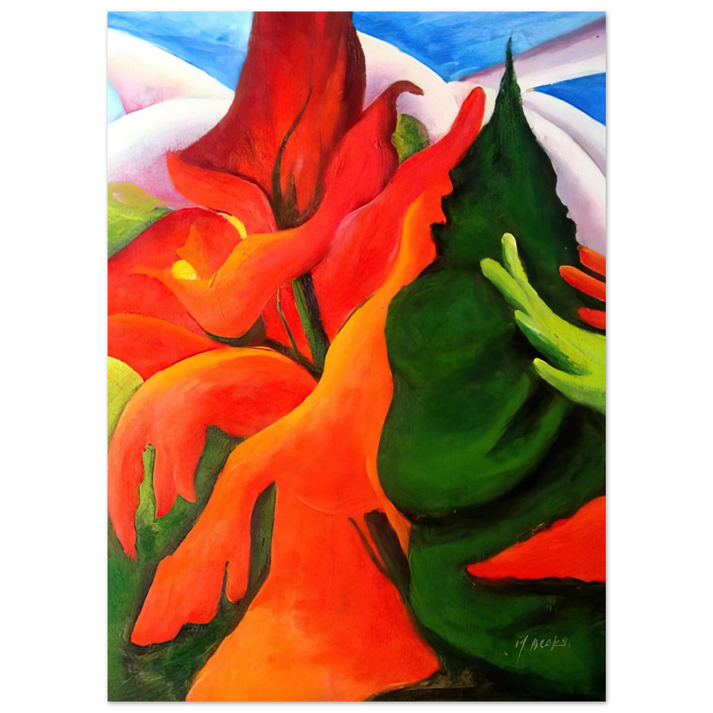 Georgia O'Keeffe - Melting Volcano Fine Art Poster