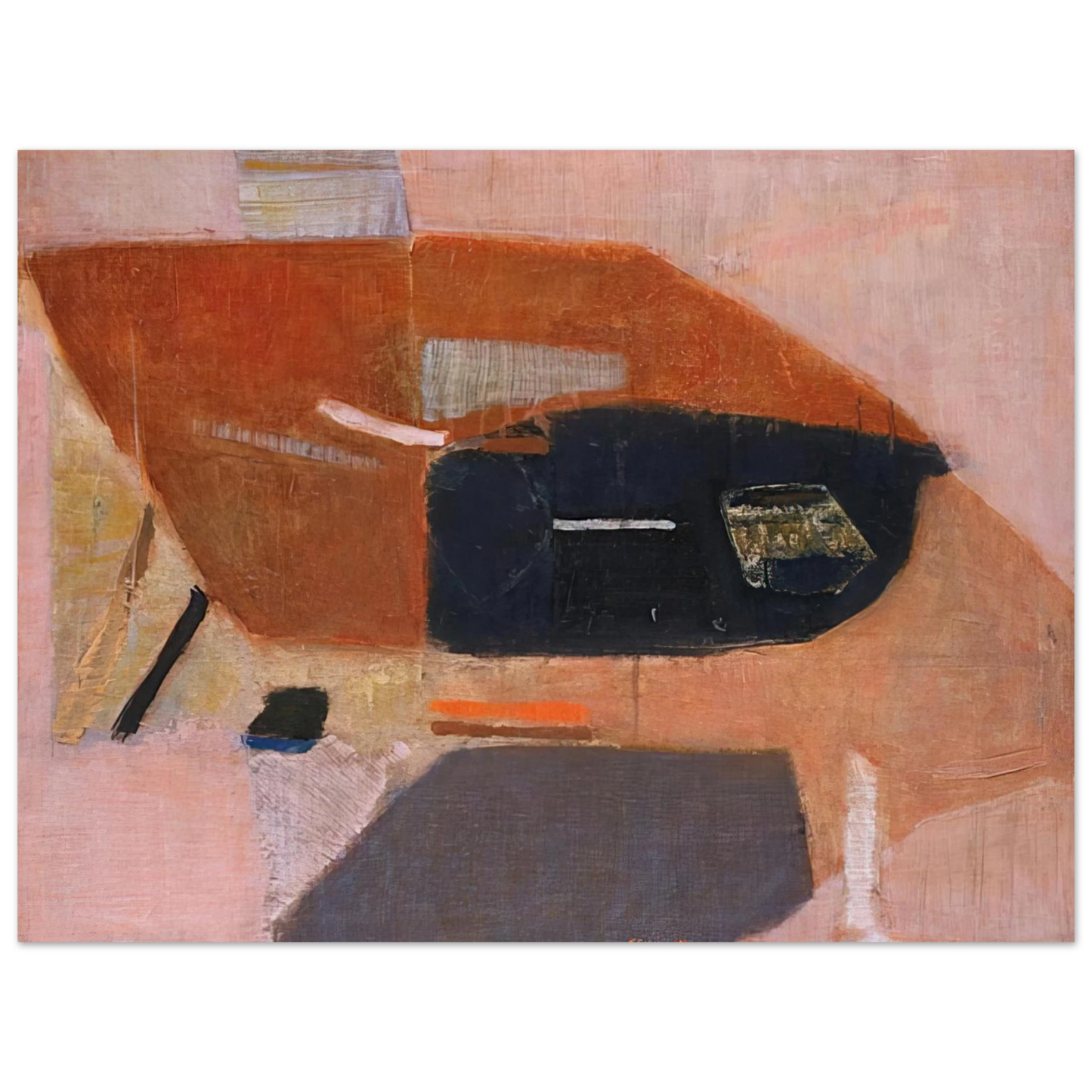 Kenzo Okada - Number 2 - 1954 75x100 cm / 30x40inches Fine Art Poster