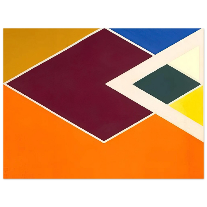 Larry Zox - Batticaloa from the Diamond Drill series - Hard Edge Painting 75x100 cm / 30x40inches Fine Art Poster