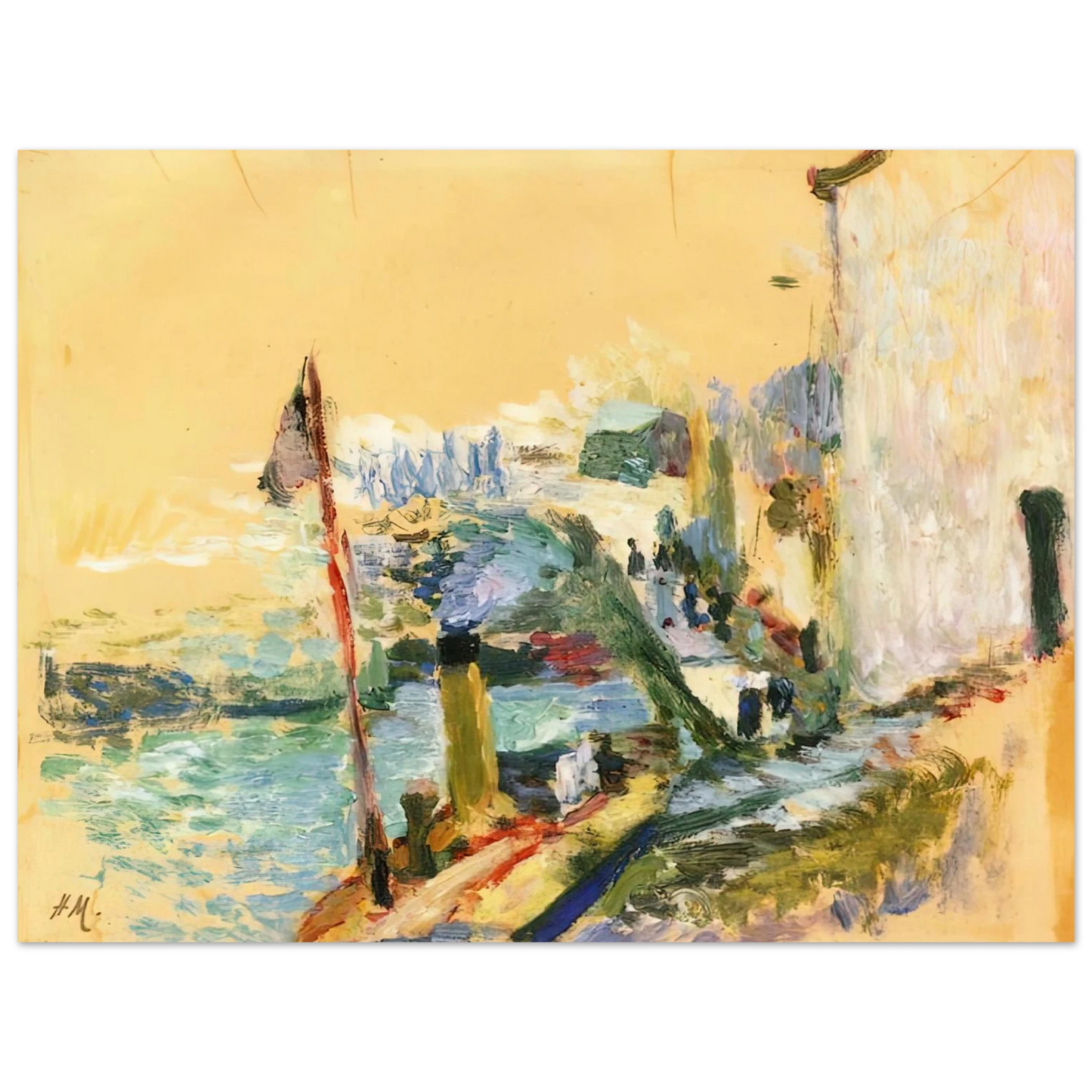 Henri Matisse - THE PORT OF BELLE ISLE SUR MER 1897 75x100 cm / 30x40inches Fine Art Poster