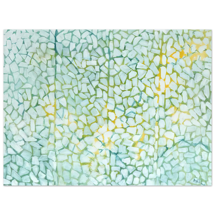 Alma Woodsey Thomas - WHITE DAISIES RHAPSODY 1973 75x100 cm / 30x40inches Fine Art Poster