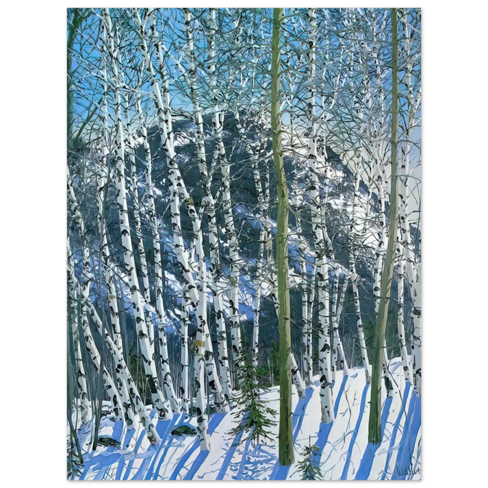 Neil Welliver - Birches - 2005 75x100 cm / 30x40inches Fine Art Poster