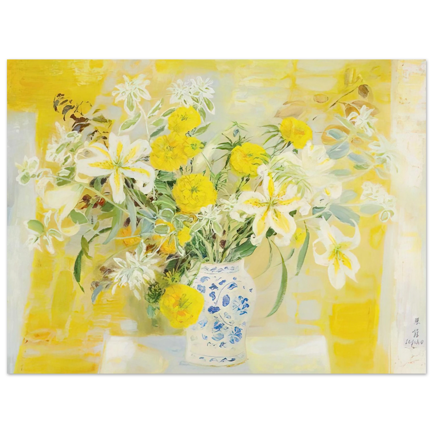 Le Pho - Fleurs - 1971 75x100 cm / 30x40inches Fine Art Poster