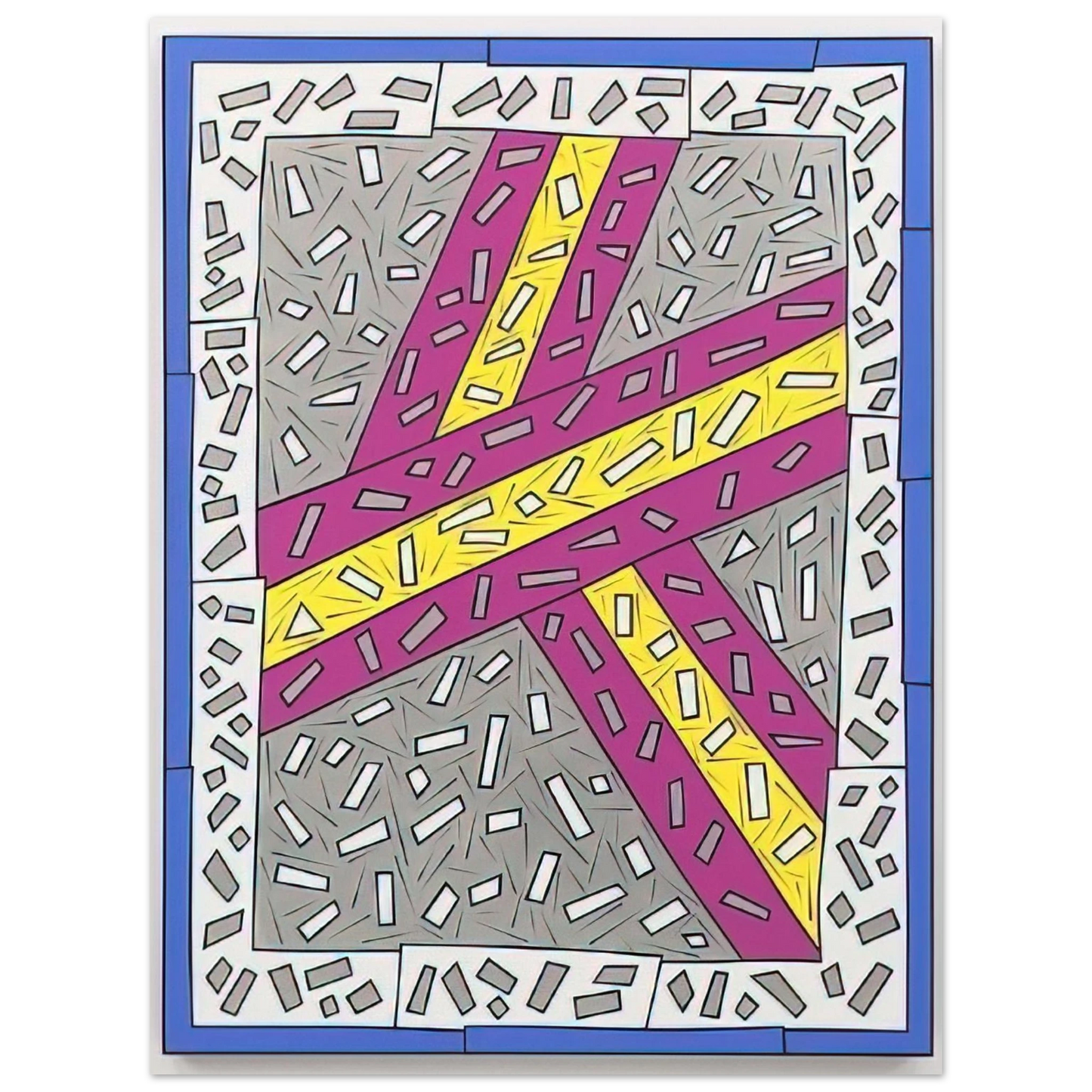 Nicholas Krushenick - Grand Entrance - 1987 75x100 cm / 30x40inches Fine Art Poster