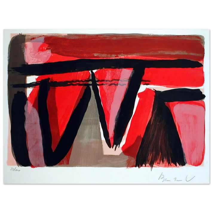 Bram van Velde - Braises - 1980 75x100 cm / 30x40inches Fine Art Poster