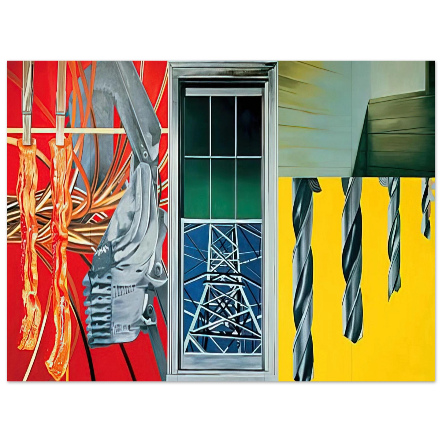 James Rosenquist - Industrial Cottage 75x100 cm / 30x40inches Fine Art Poster