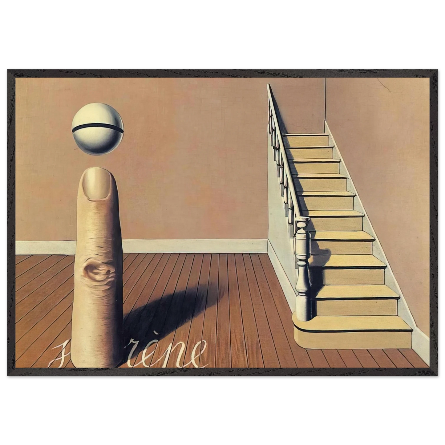 FORBIDDEN LITERATURE THE USE OF THE WORD 1936 - Rene Magritte 70x100 cm / 28x40 inches Framed Art Print – Black Wooden Frame