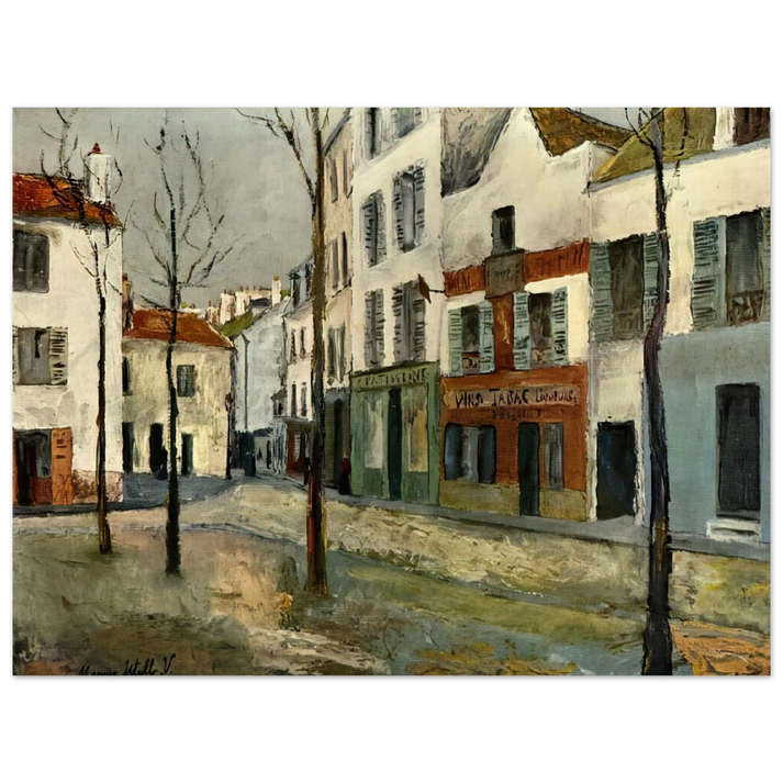 Maurice Utrillo - SQUARE TERTRE ON MONTMARTRE 2 75x100 cm / 30x40inches Fine Art Poster