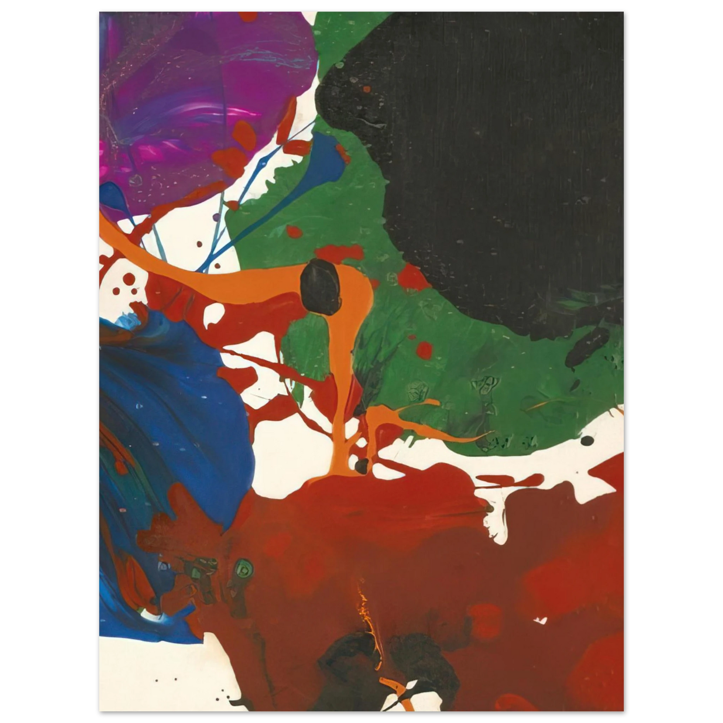 Sam Francis - Untitled Los Angeles 75x100 cm / 30x40inches Fine Art Poster